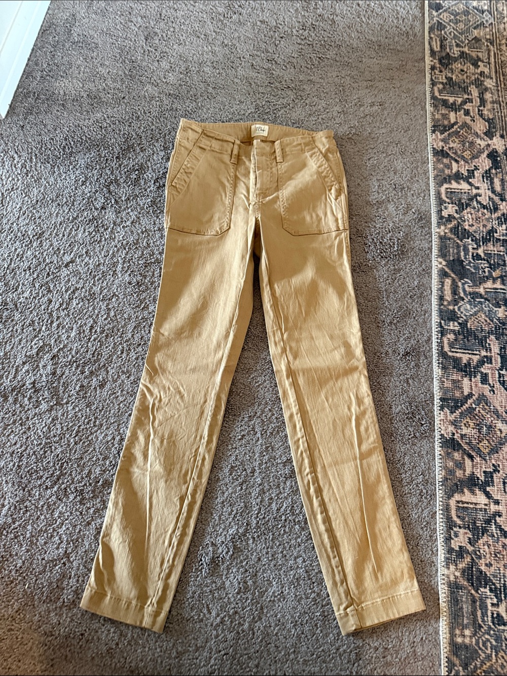 J. Crew Women's Straight-Leg Jeans in Khaki Tan